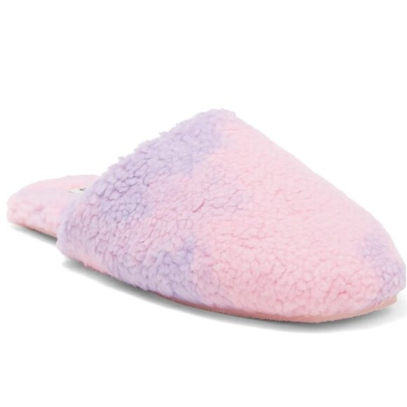ABOUND Drew Faux Fur Scuff Slipper XL Cotton Candy Tie DyeDETAILS & CARE - Picture 1 of 9